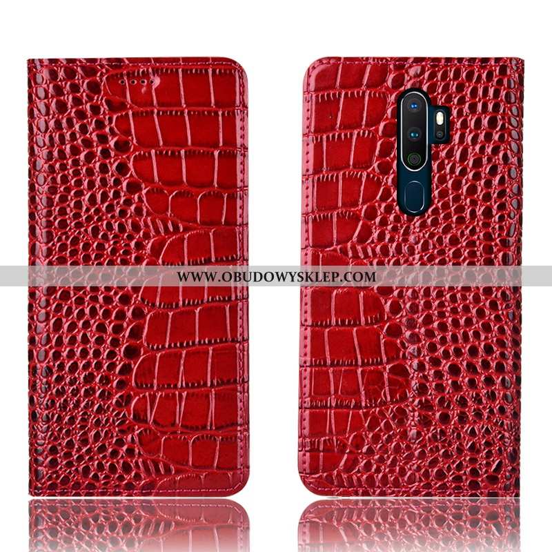 Futerał Oppo A5 2020 Ochraniacz Pokrowce Etui, Oppo A5 2020 Skórzane Etui Anti-fall Kawowy