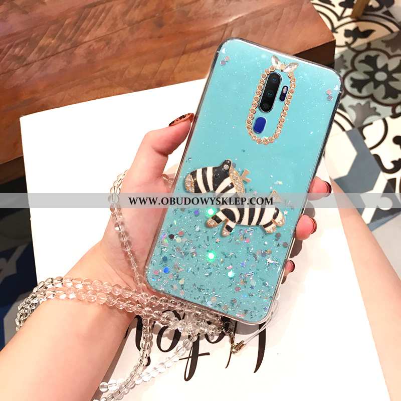 Futerał Oppo A9 2020 Kryształ Ochraniacz Futerał, Pokrowce Oppo A9 2020 Wiszące Ozdoby Telefon Komór