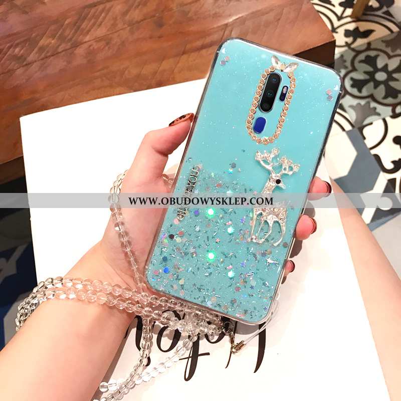 Futerał Oppo A9 2020 Kryształ Ochraniacz Futerał, Pokrowce Oppo A9 2020 Wiszące Ozdoby Telefon Komór