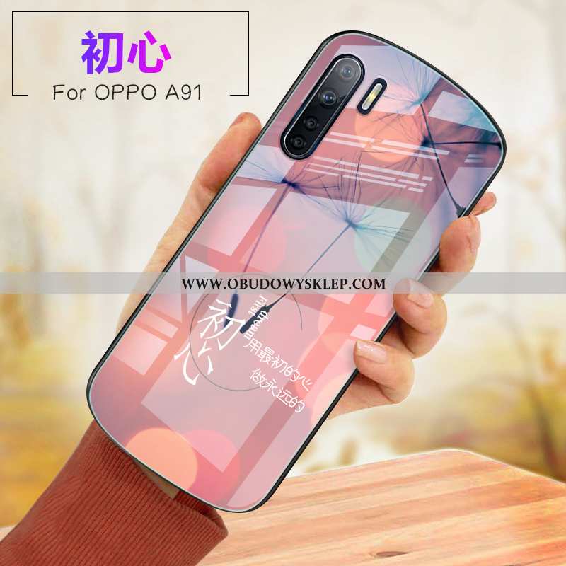 Futerał Oppo A91 Miękki Etui Futerał, Pokrowce Oppo A91 Szkło Anti-fall Rozowa
