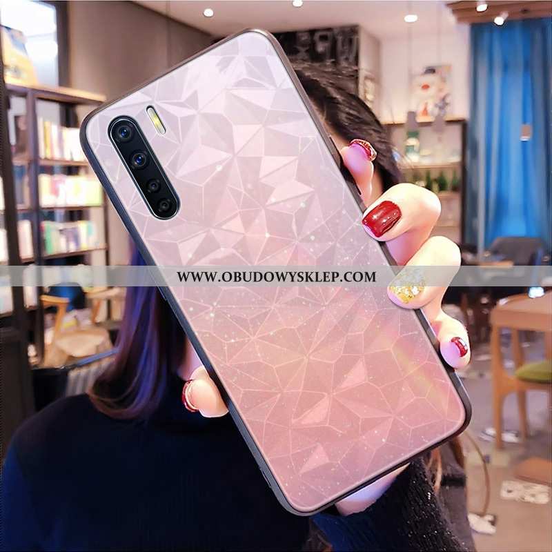 Futerał Oppo A91 Trendy Kształt Diamentu Wzór, Pokrowce Oppo A91 Ochraniacz Telefon Komórkowy Niebie