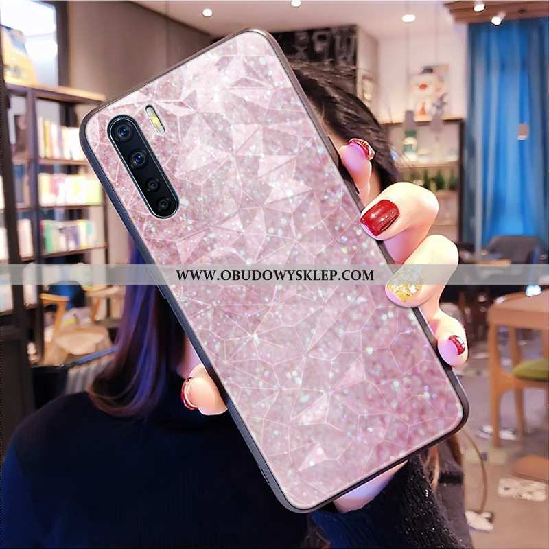 Futerał Oppo A91 Trendy Kształt Diamentu Wzór, Pokrowce Oppo A91 Ochraniacz Telefon Komórkowy Niebie
