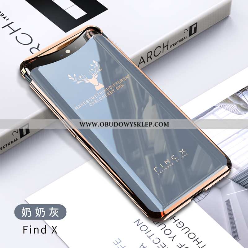 Futerał Oppo Find X Trendy Trudno Nowy, Pokrowce Oppo Find X Cienkie Czerwony Netto Złote