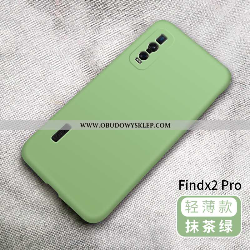 Futerał Oppo Find X2 Pro Super Trendy Miękki, Pokrowce Oppo Find X2 Pro Cienkie Silikonowe Zielone
