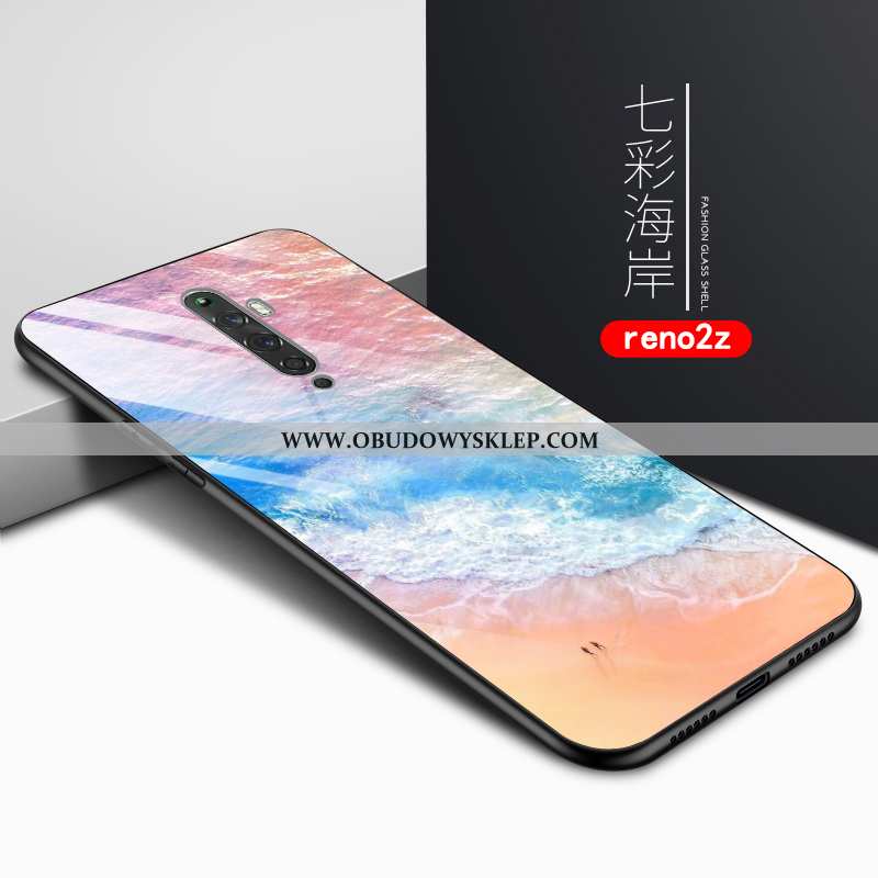 Futerał Oppo Reno2 Z Ochraniacz Jasny Trendy, Pokrowce Oppo Reno2 Z Szkło Wiatr Rozowa