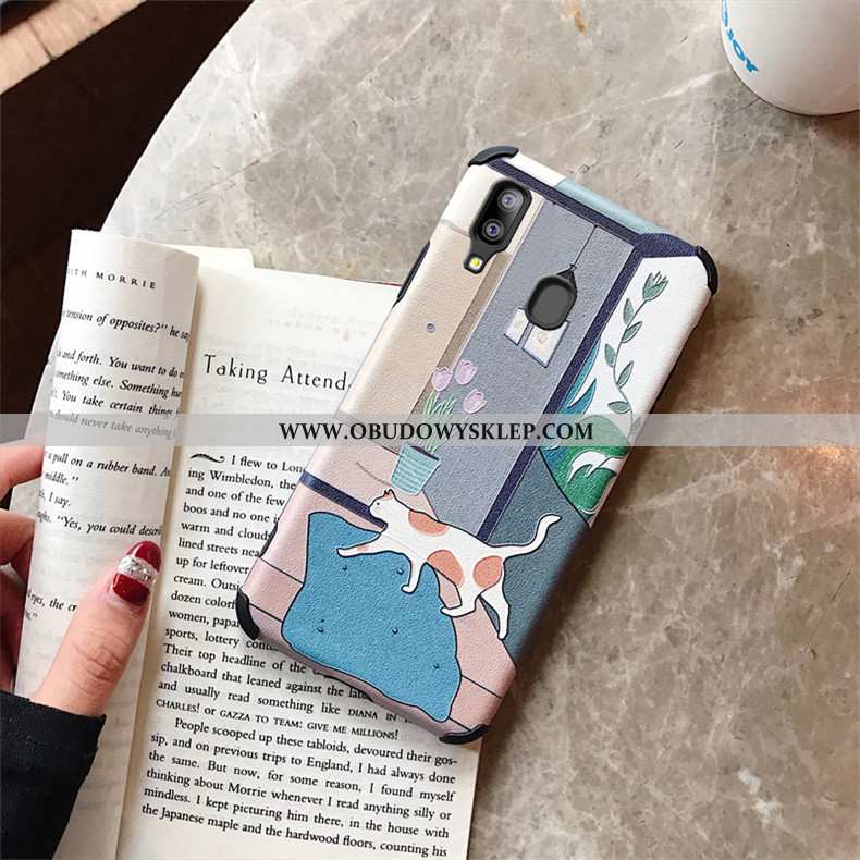 Futerał Samsung Galaxy A40 Miękki Relief Gwiazda, Pokrowce Samsung Galaxy A40 Silikonowe Anti-fall B
