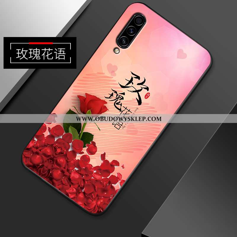 Futerał Samsung Galaxy A50s Wzór Miękki Różowe, Pokrowce Samsung Galaxy A50s Super Nubuku Rozowa