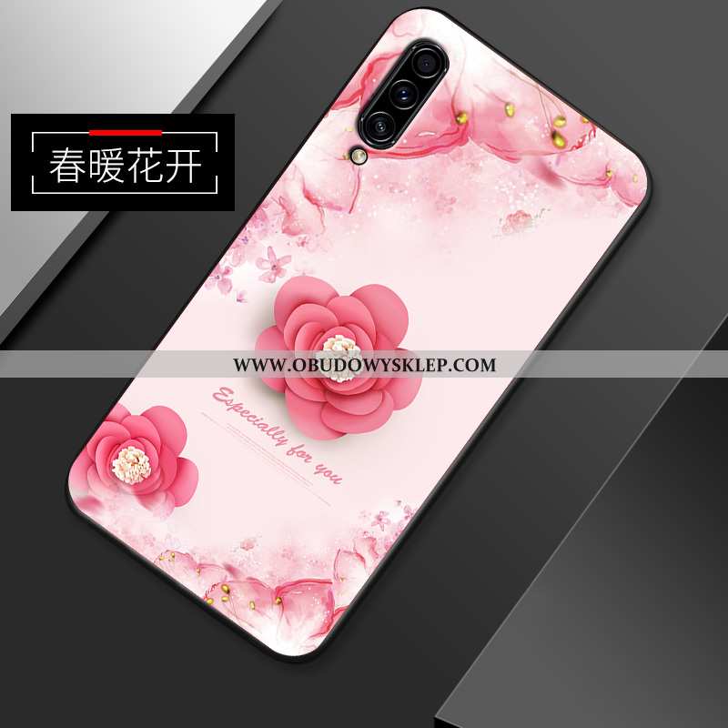 Futerał Samsung Galaxy A50s Wzór Miękki Różowe, Pokrowce Samsung Galaxy A50s Super Nubuku Rozowa