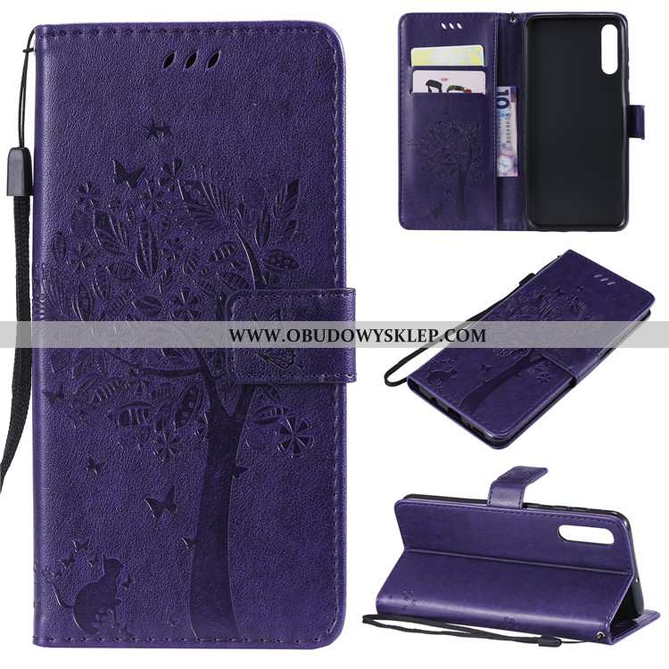 Futerał Samsung Galaxy A70s Ochraniacz Etui Czerwony, Pokrowce Samsung Galaxy A70s Skórzane Gwiazda 