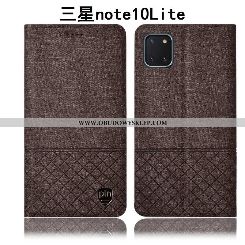 Futerał Samsung Galaxy Note 10 Lite Bawełna I Len Niebieski All Inclusive, Pokrowce Samsung Galaxy N