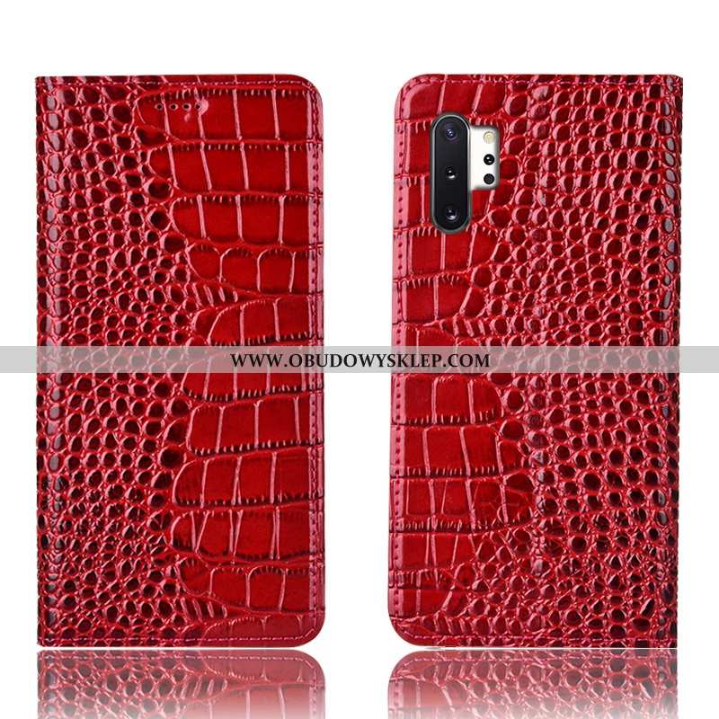 Futerał Samsung Galaxy Note 10+ Skórzane Etui Brązowy Krokodyl, Pokrowce Samsung Galaxy Note 10+ Och
