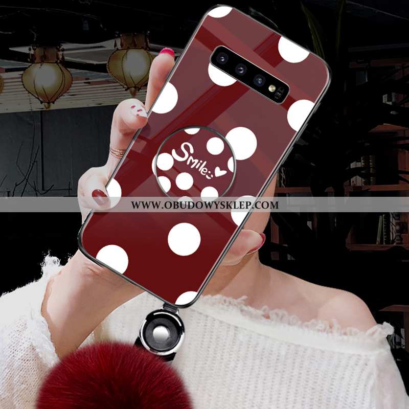 Futerał Samsung Galaxy S10 Silikonowe Miękki Proste, Pokrowce Samsung Galaxy S10 Szkło Trendy Zielon