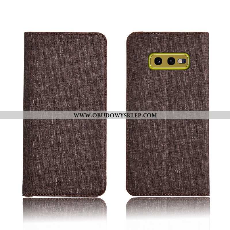 Futerał Samsung Galaxy S10e Ochraniacz Skórzane Etui Klapa, Pokrowce Samsung Galaxy S10e Bawełna I L