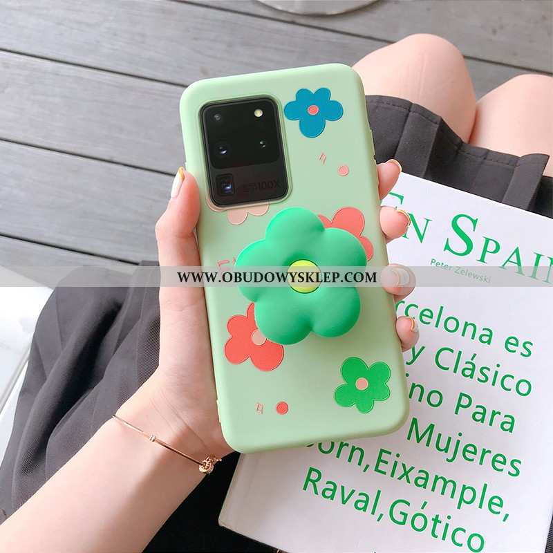 Futerał Samsung Galaxy S20 Ultra Osobowość Zielony Silikonowe, Pokrowce Samsung Galaxy S20 Ultra Kre