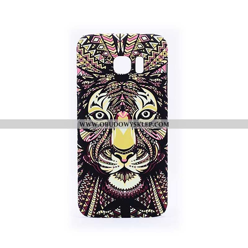 Futerał Samsung Galaxy S6 Edge Relief Czarny Trudno, Pokrowce Samsung Galaxy S6 Edge Trendy Nubuku C
