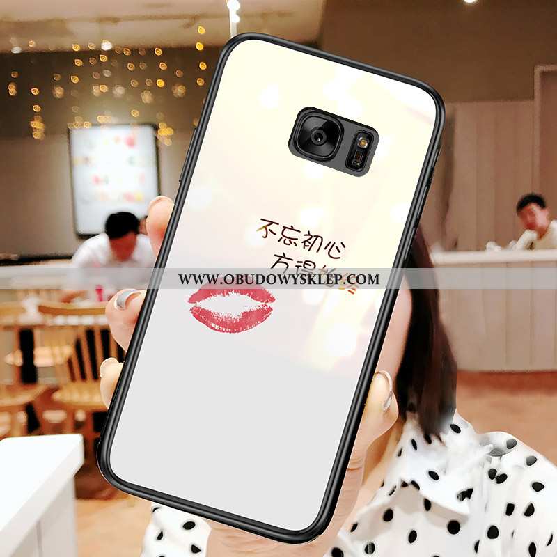 Futerał Samsung Galaxy S7 Silikonowe Nowy Futerał, Pokrowce Samsung Galaxy S7 Szkło Gwiazda Rozowa