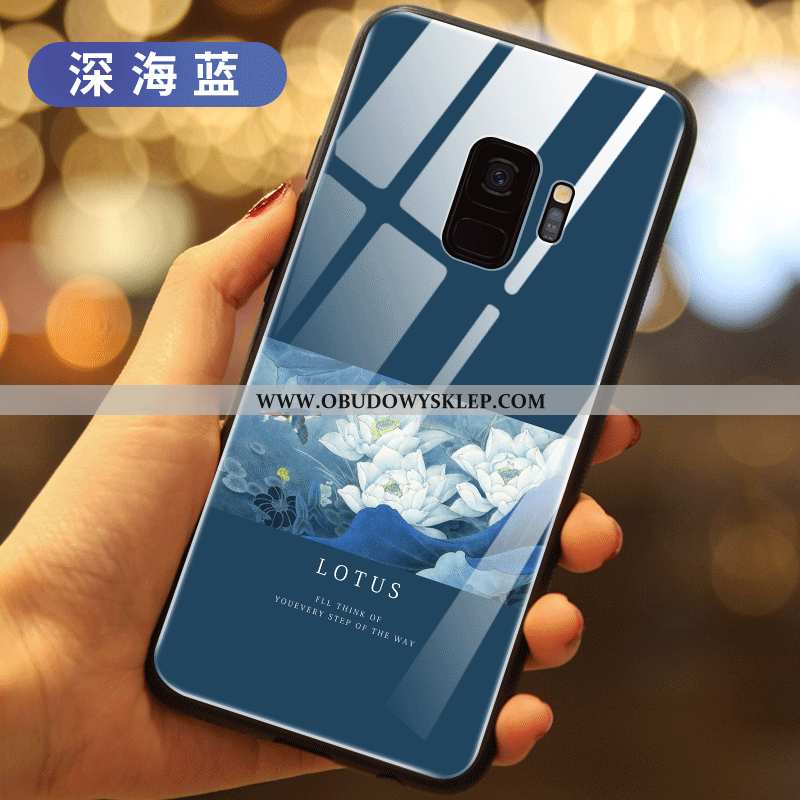 Futerał Samsung Galaxy S9 Szkło Kwiaty Czerwony Netto, Pokrowce Samsung Galaxy S9 Kreatywne Zielony 