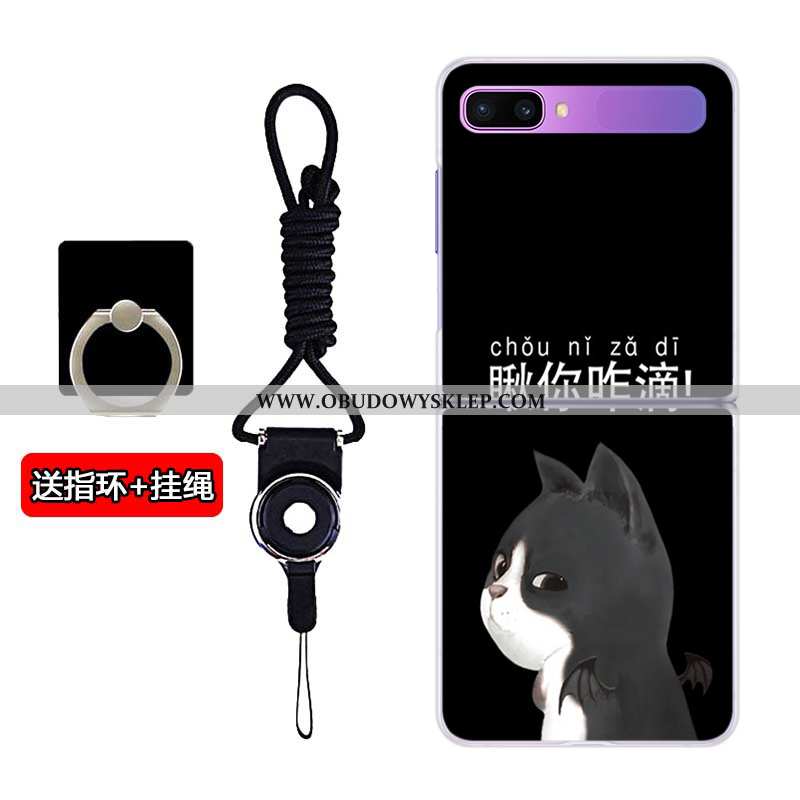 Futerał Samsung Z Flip Przezroczysty Składać Futerał, Pokrowce Samsung Z Flip Anti-fall Trudno Biała