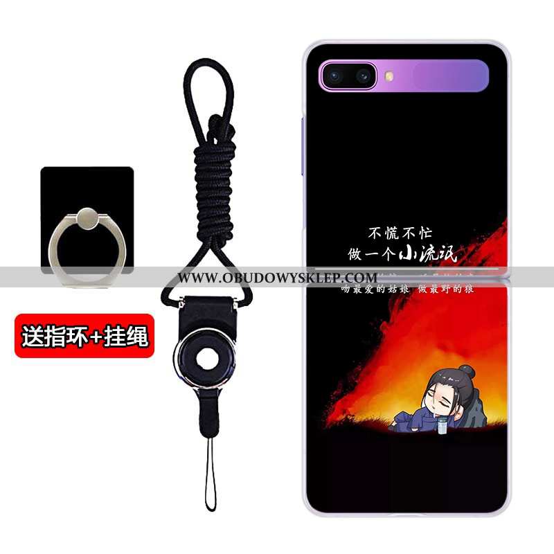 Futerał Samsung Z Flip Przezroczysty Składać Futerał, Pokrowce Samsung Z Flip Anti-fall Trudno Biała