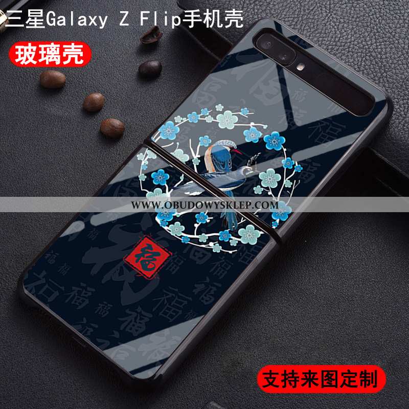 Futerał Samsung Z Flip Trendy Telefon Komórkowy Wzór, Pokrowce Samsung Z Flip Ochraniacz Moda Biała