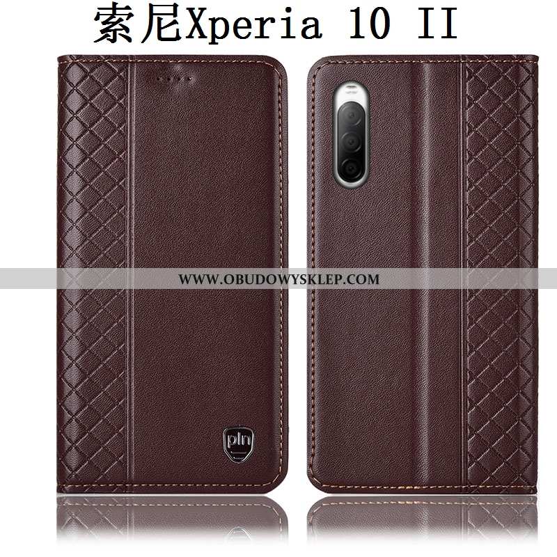 Futerał Sony Xperia 10 Ii Prawdziwa Skóra Anti-fall, Pokrowce Sony Xperia 10 Ii Ochraniacz Obudowa C