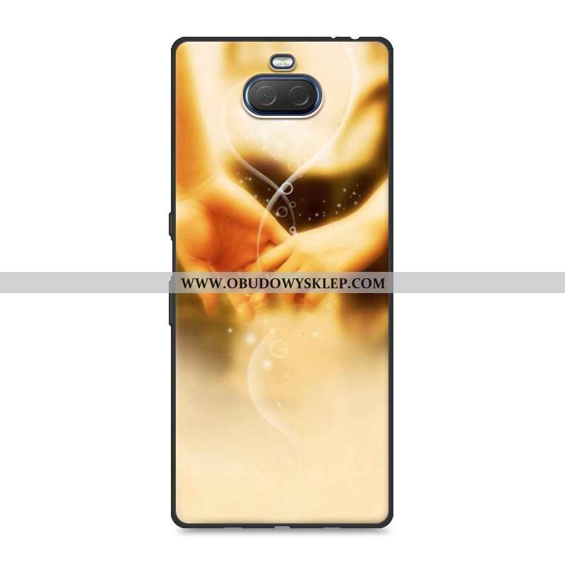 Futerał Sony Xperia 10 Plus Silikonowe Osobowość Żółty, Pokrowce Sony Xperia 10 Plus Ochraniacz Krea