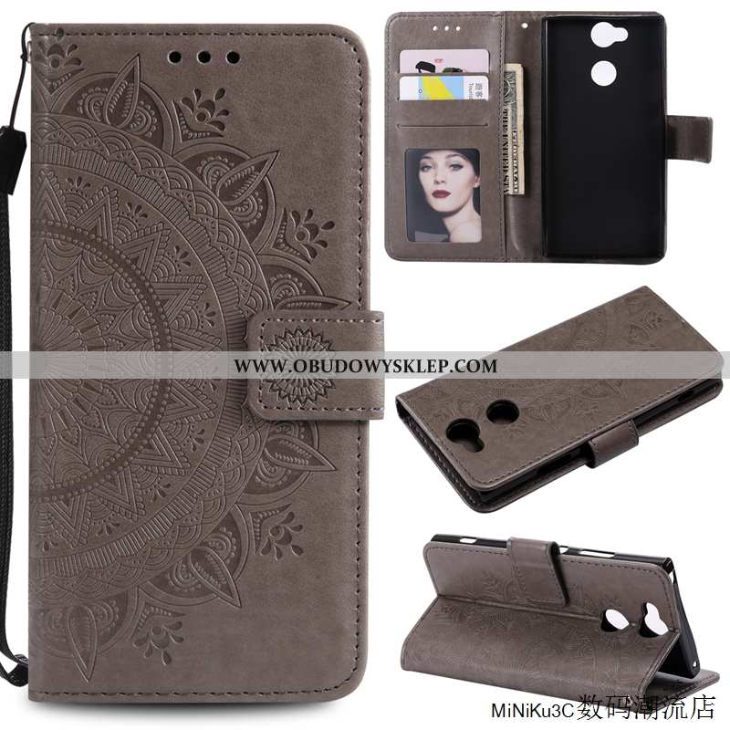 Futerał Sony Xperia Xa2 Skórzane Etui Purpurowy Etui, Pokrowce Sony Xperia Xa2 Ochraniacz Fioletowy