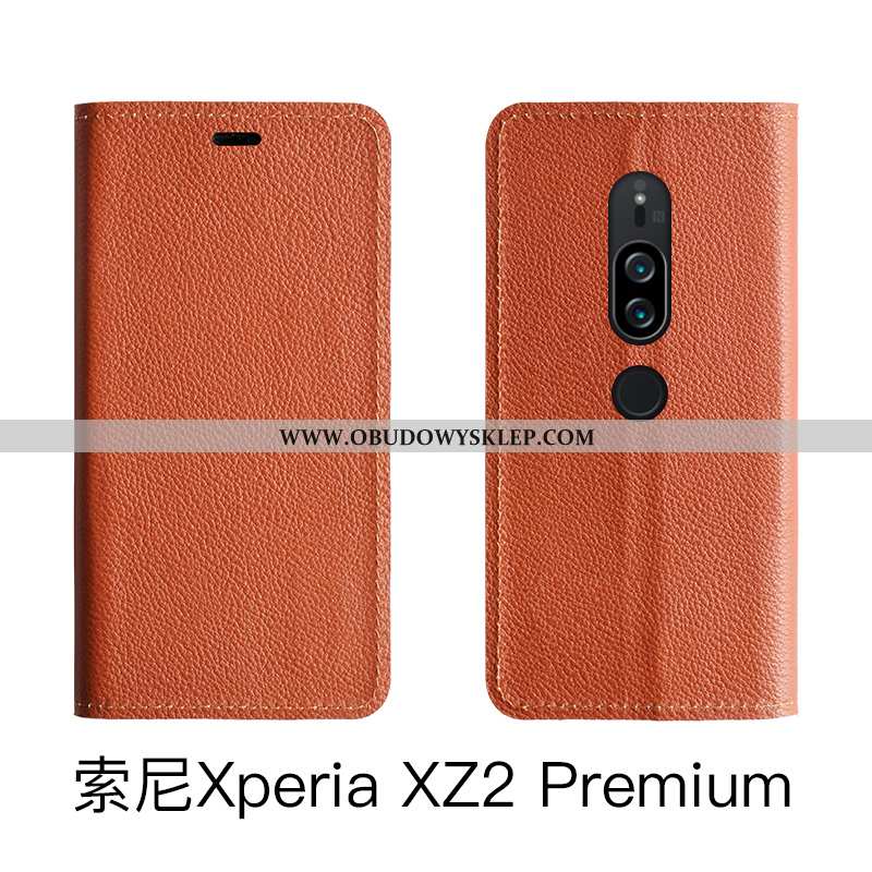 Futerał Sony Xperia Xz2 Premium Prawdziwa Skóra Czerwony Telefon Komórkowy, Pokrowce Sony Xperia Xz2