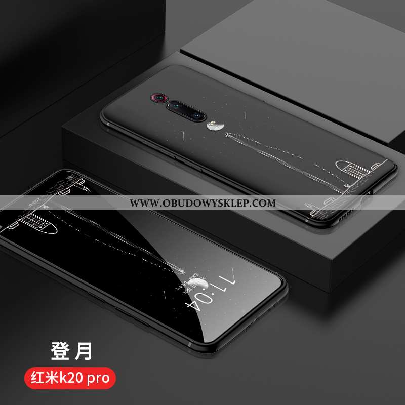 Futerał Xiaomi Mi 9t Pro Piękny Kreskówka Ochraniacz, Pokrowce Xiaomi Mi 9t Pro Skóra Miękki Czarna