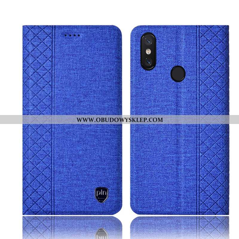 Futerał Xiaomi Mi Max 3 Skórzane Etui Obudowa, Pokrowce Xiaomi Mi Max 3 Ochraniacz Szary Szara