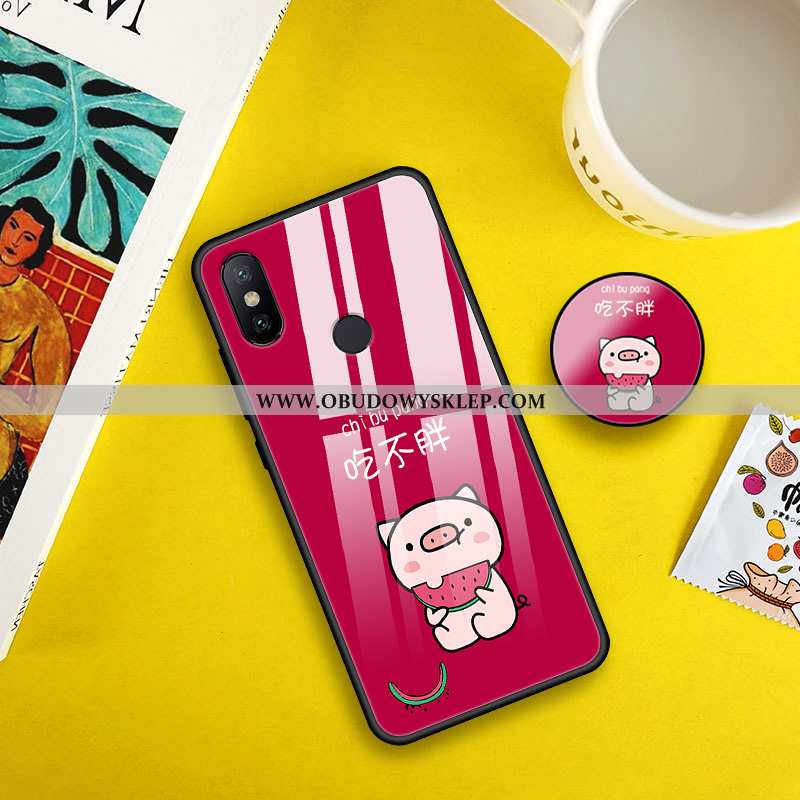 Futerał Xiaomi Mi Max 3 Trendy Czarny Czerwony Netto, Pokrowce Xiaomi Mi Max 3 Zakochani Telefon Kom