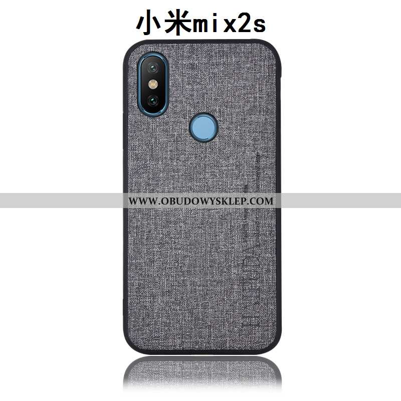 Futerał Xiaomi Mi Mix 2s Bawełna I Len Tylna Pokrywa Ochraniacz, Pokrowce Xiaomi Mi Mix 2s Skórzane 