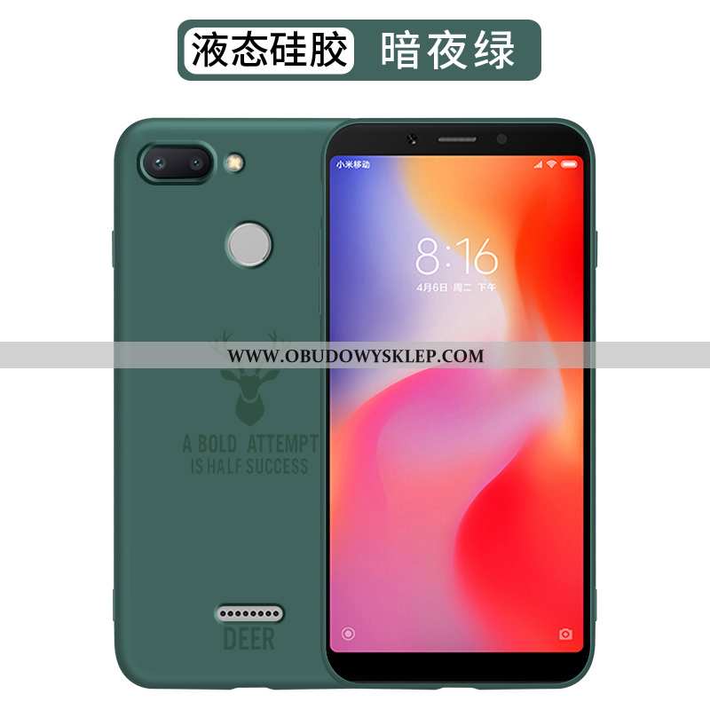 Futerał Xiaomi Redmi 6 Trendy Silikonowe Czerwony, Pokrowce Xiaomi Redmi 6 Super Miękki Czerwona