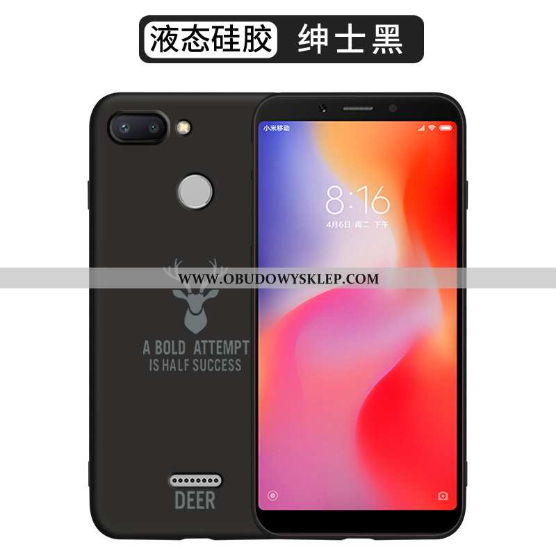 Futerał Xiaomi Redmi 6 Trendy Silikonowe Czerwony, Pokrowce Xiaomi Redmi 6 Super Miękki Czerwona