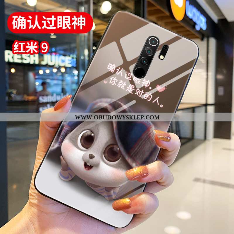 Futerał Xiaomi Redmi 9 Szkło Mały Czerwony, Pokrowce Xiaomi Redmi 9 Osobowość Miękki Czerwona