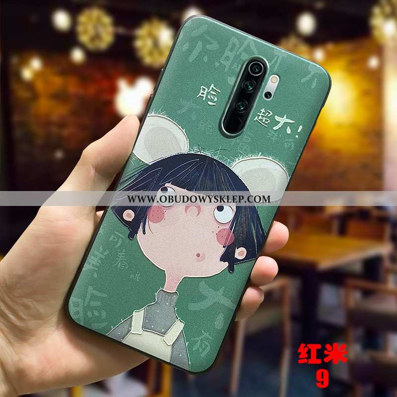 Futerał Xiaomi Redmi 9 Trendy Etui Zielony, Pokrowce Xiaomi Redmi 9 Cienkie Silikonowe Zielone