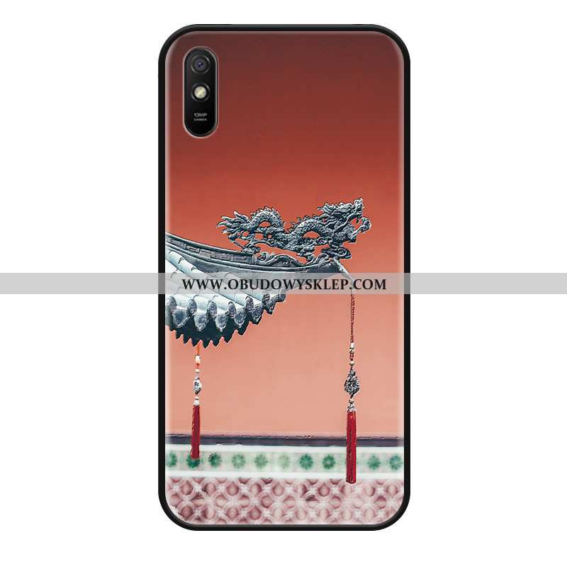 Futerał Xiaomi Redmi 9a Vintage Moda Wiszące Ozdoby, Pokrowce Xiaomi Redmi 9a Trendy Silikonowe Szar