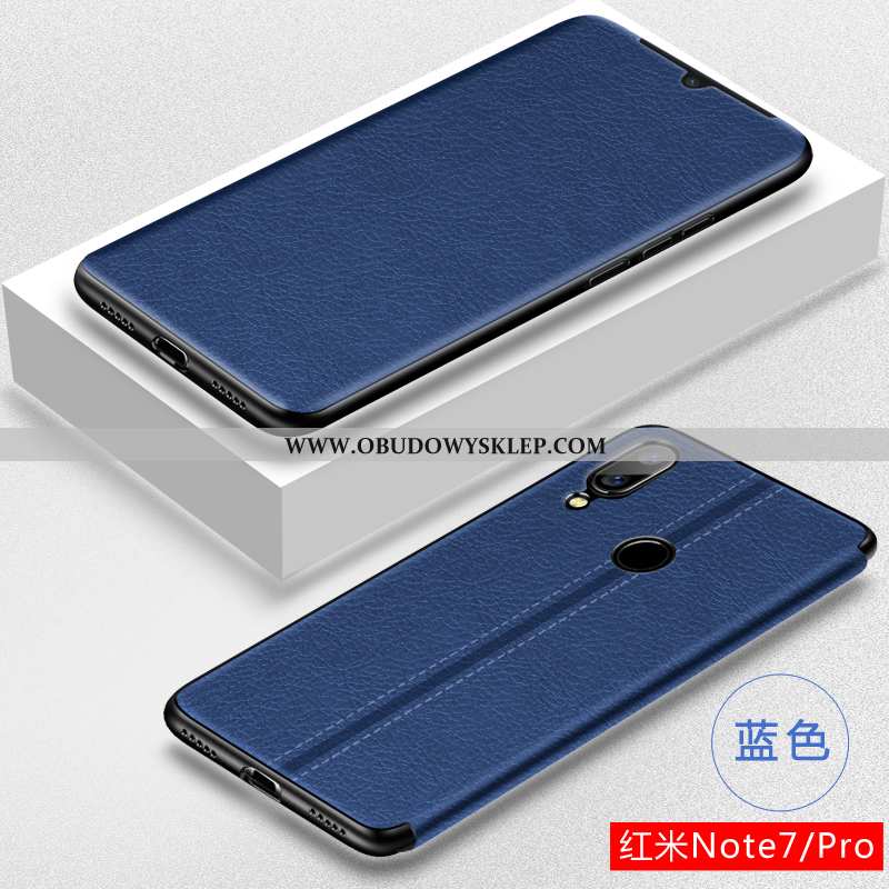 Futerał Xiaomi Redmi Note 7 Skórzane Etui Czerwony, Pokrowce Xiaomi Redmi Note 7 Osobowość Nowy Czer