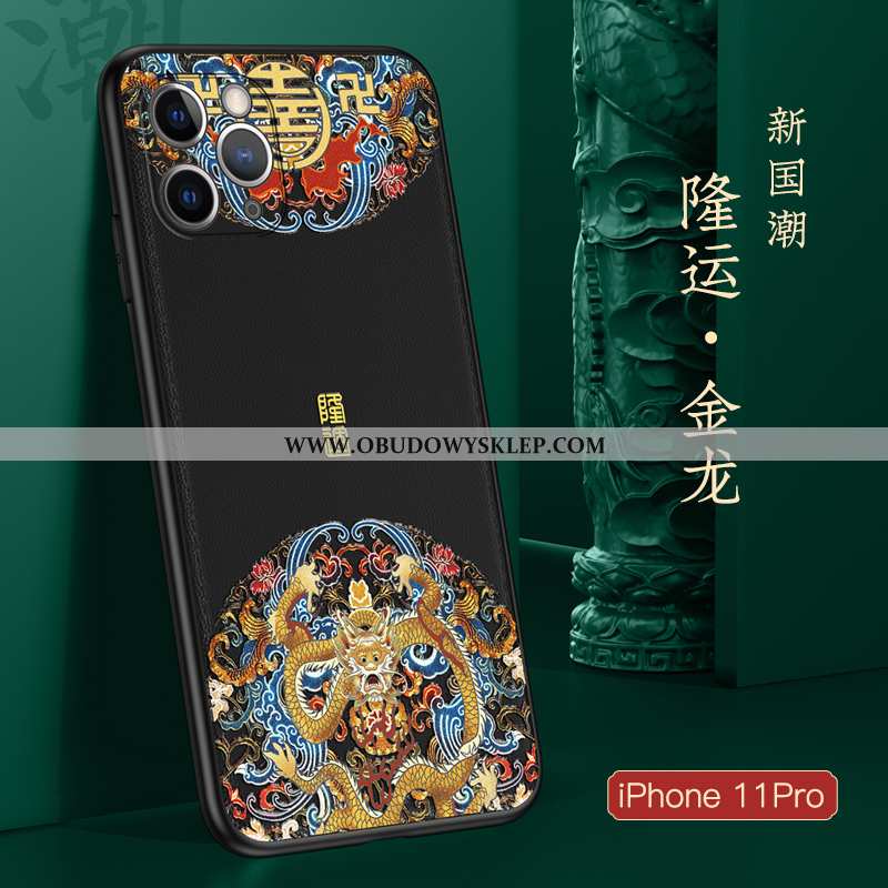 Futerał iPhone 11 Pro Miękki All Inclusive Cienkie, Pokrowce iPhone 11 Pro Silikonowe Trendy Czarna