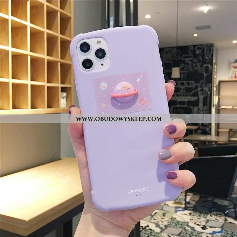 Futerał iPhone 11 Pro Miękki Anti-fall Planeta, Pokrowce iPhone 11 Pro Nubuku Trójwymiarowy Rozowa