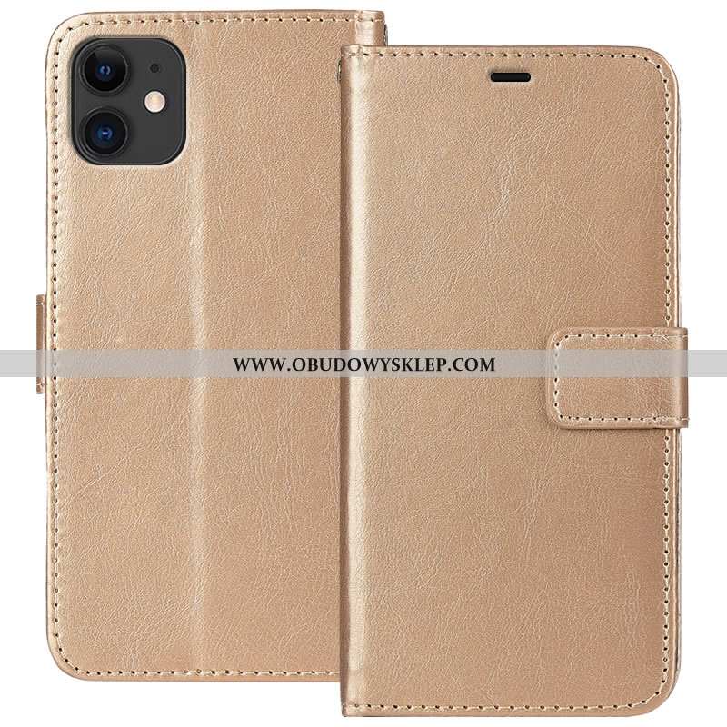 Futerał iPhone 11 Skórzane Etui Miękki Futerał, Pokrowce iPhone 11 Portfel Ochraniacz Niebieska