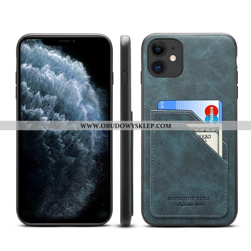 Futerał iPhone 11 Skórzane Etui Telefon Komórkowy Futerał, Pokrowce iPhone 11 Portfel Brązowe