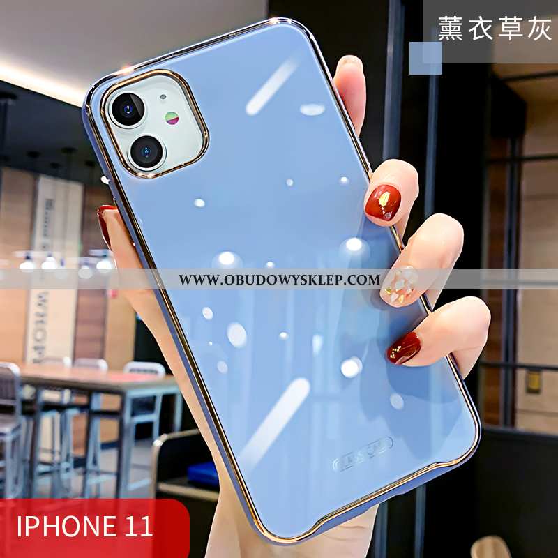Futerał iPhone 11 Szkło Silikonowe Anti-fall, Pokrowce iPhone 11 Miękki Etui Zielone