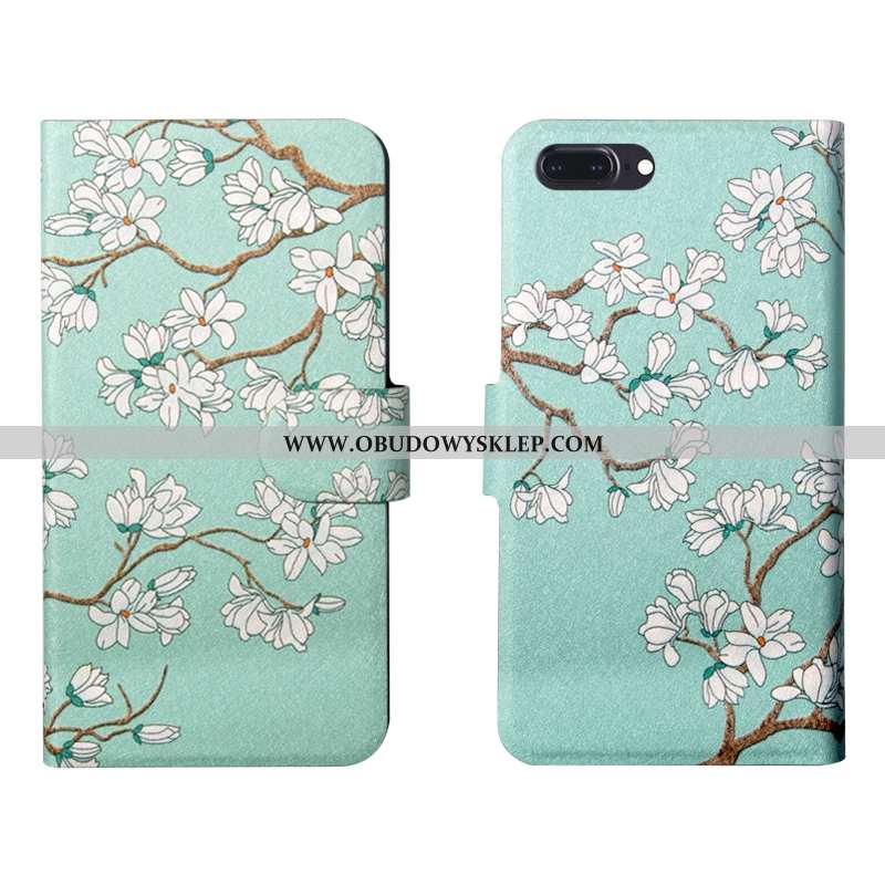 Futerał iPhone 8 Plus Skórzane Etui Trendy Miękki, Pokrowce iPhone 8 Plus Osobowość Ochraniacz Rozow