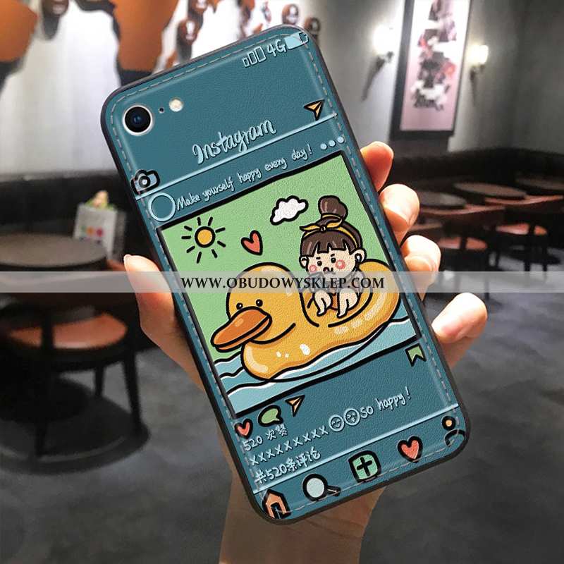 Futerał iPhone Se (nouveau) Silikonowe Nowy, Pokrowce iPhone Se (nouveau) Kreatywne Skóra Niebieska