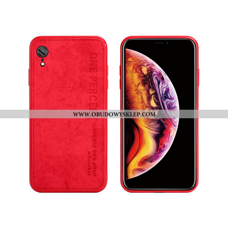 Futerał iPhone Xr Cienkie Żółty Lekki Luksus, Pokrowce iPhone Xr Silikonowe Skórzane Etui Żółta