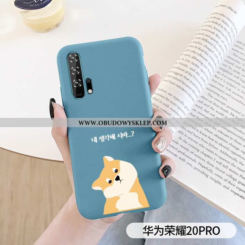 Obudowa Honor 20 Pro Ochraniacz Futerał Trendy, Etui Honor 20 Pro Nubuku Kreatywne Rozowa