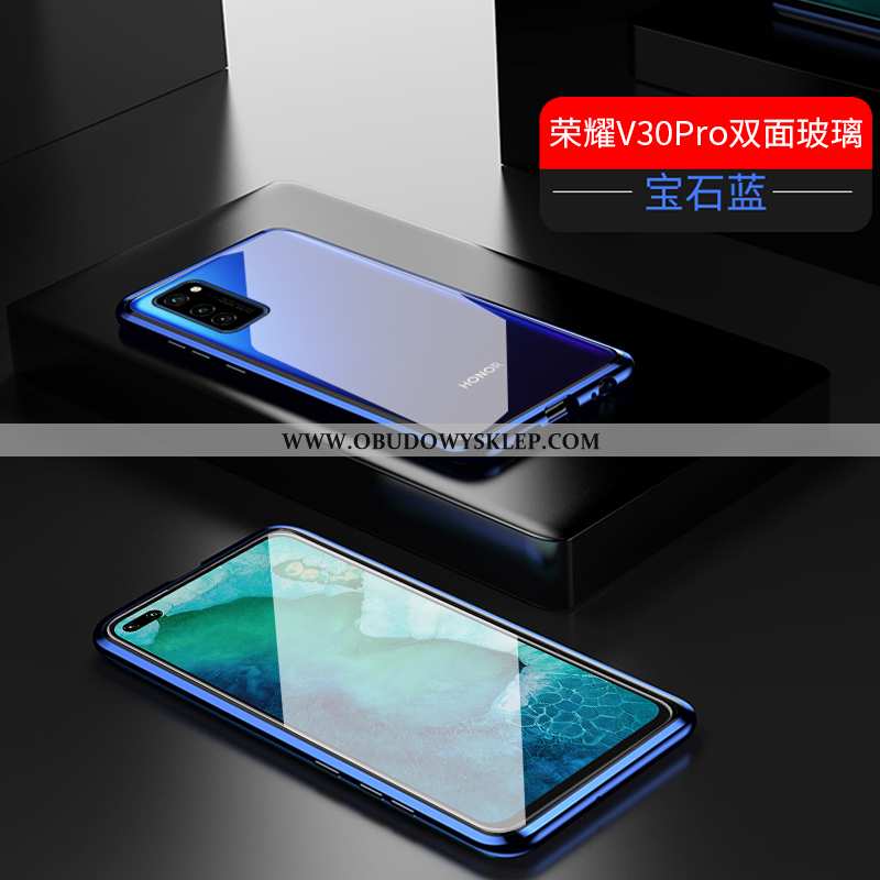 Obudowa Honor View30 Pro Przezroczysty Anti-fall Niebieski, Etui Honor View30 Pro Ochraniacz Szkło N