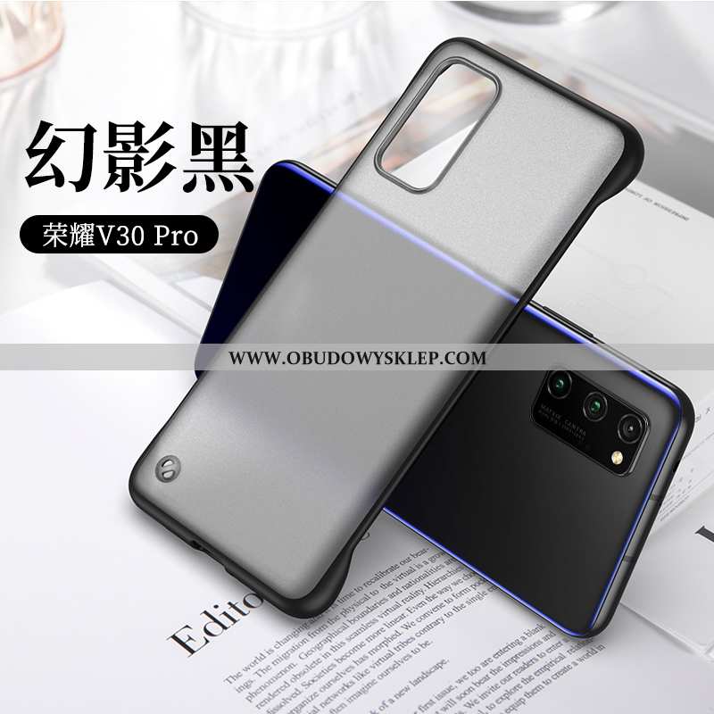 Obudowa Honor View30 Pro Super Ochraniacz Nubuku, Etui Honor View30 Pro Cienkie Drzewa Czarna