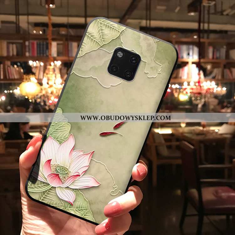 Obudowa Huawei Mate 20 Pro Osobowość Etui Kwiaty, Huawei Mate 20 Pro Ochraniacz Moda Zielone